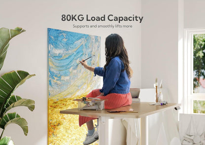 Höhenverstellbarer Schreibtisch 140x60 cm Elektrisch mit Kabelmanagement