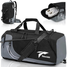 Sporttasche Herren 45L Rucksackfunktion mit Schuhfach