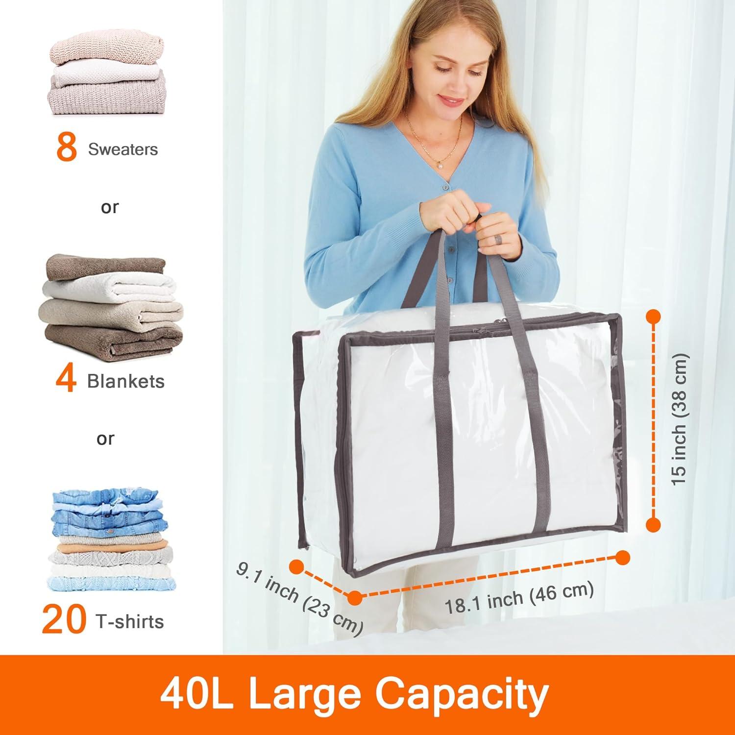 Aufbewahrungstasche 4er-Set 40L Organizer Faltbare