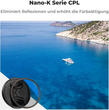 Polfilter CPL 49mm mit Objektivdeckel und Reinigungstücher