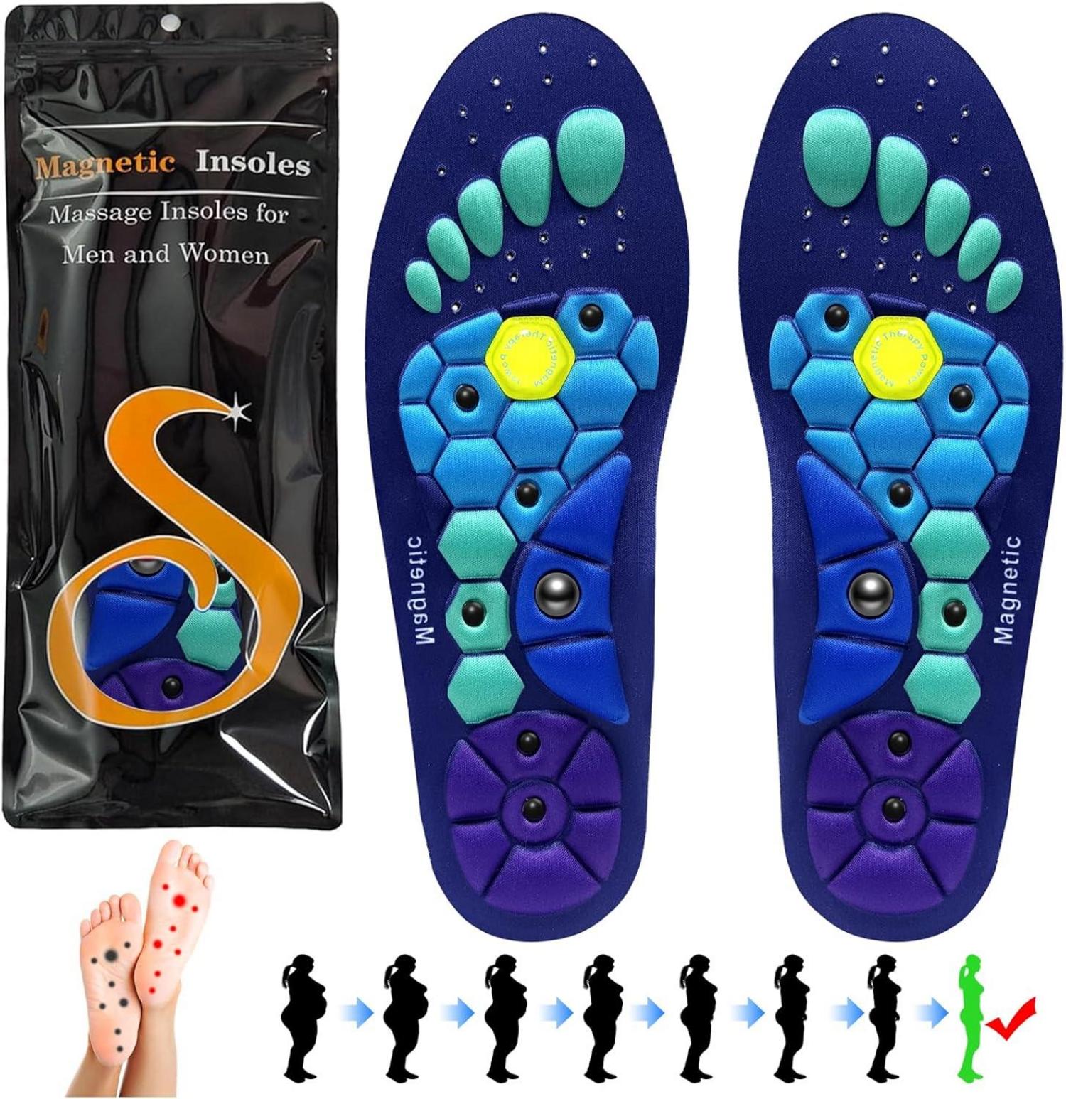 Magnetische Massage Einlegesohlen Akupunktur Orthopädische