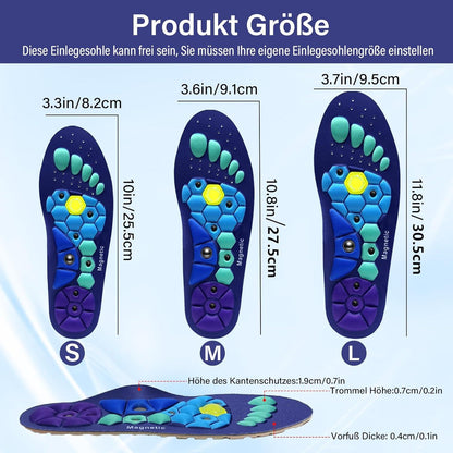 Magnetische Einlegesohlen Massage Akupunktur Orthopädisch Plantarfasziitis