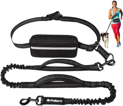 Philorn Freihändige Joggingleine mit Dual Griffe