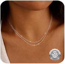Layered Silber Halsketten Set für Frauen Shine Schmuck