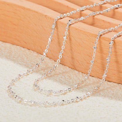 Kenivira Silber Layered Halskette für Frauen - Glänzende Dainty Schmuck Geschenke