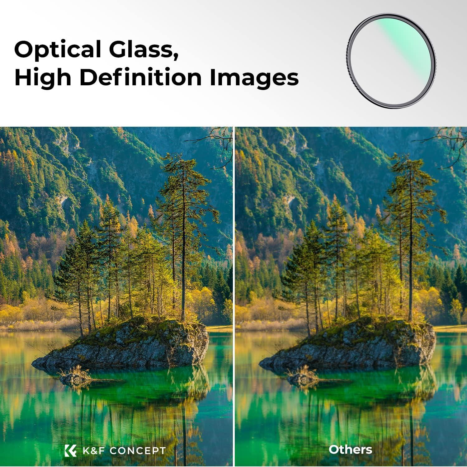 95mm K&F Concept Pro UV-Filter für Objektive UV-Schutz 18-Schichten Slim