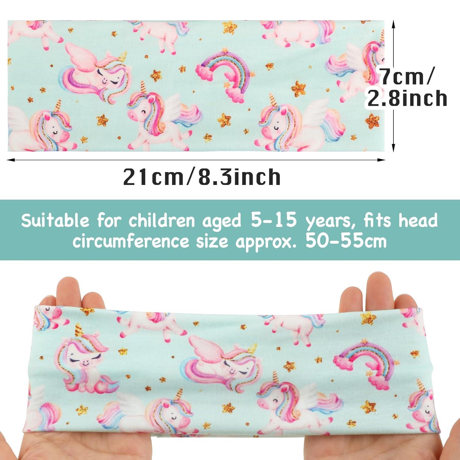 3er Set Stirnband Mädchen Einhorn Haarband Cartoon Muster