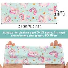 3er Set Stirnband Mädchen Einhorn Haarband Cartoon Muster