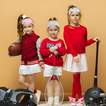 3er Set Mädchen Stirnband Einhorn Haarband Kopfband für Kinder