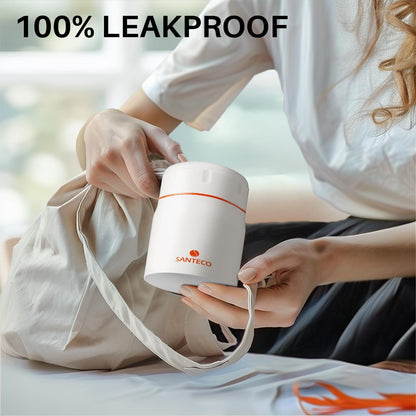 Thermobehälter 500ml Edelstahl Warmhaltebehälter Löffel Tasche 12h Heiß Kalt