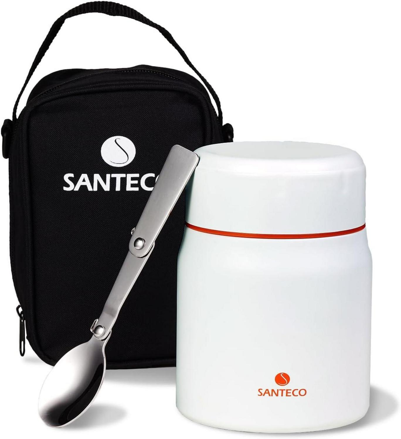 Thermobehälter Edelstahl Essen 500ml Warmhaltebehälter Löffel Tasche 12h Heiß Kalt