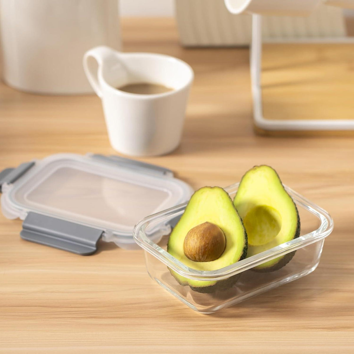 GENICOOK 24-teiliges Glas Frischhaltedosen Set mit Deckel für Lebensmittel