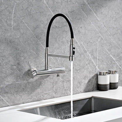 Wandarmatur Küche Edelstahl 3 Strahlarten & 3/4" Anschluss