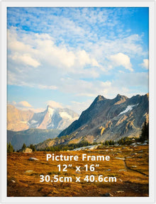 Bilderrahmen 30x40 cm für Fotos und Bilder - Weißer Posterrahmen