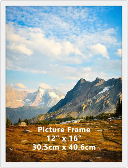 Bilderrahmen 30x40 cm für Fotos und Bilder - Weißer Posterrahmen