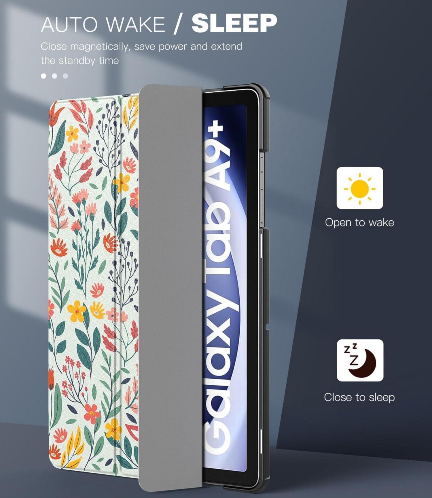 TiMOVO Samsung Galaxy Tab A9+ Plus 11 Zoll 2023 Hülle Ständer PU-Leder