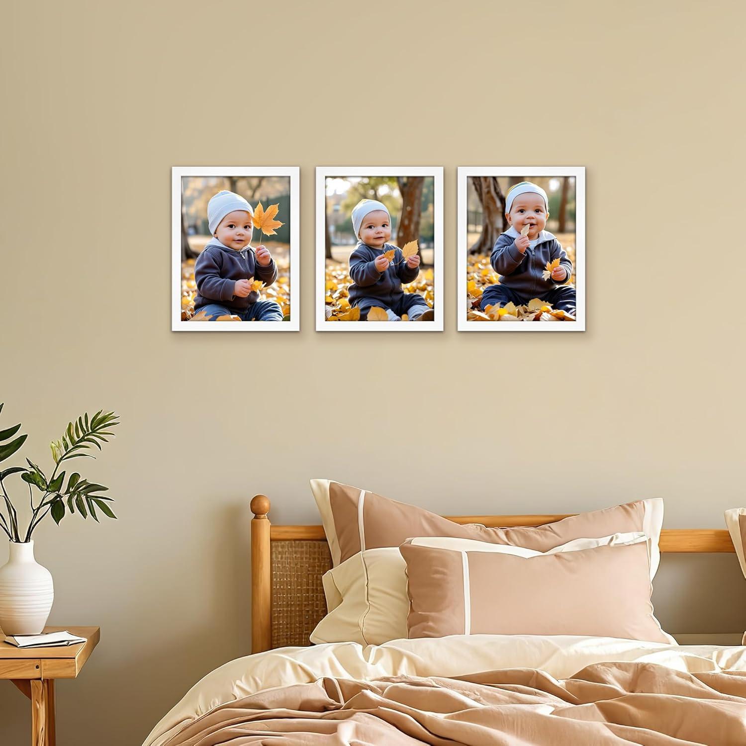 Weißer Bilderrahmen 15x20cm, Modernes Design, Fotorahmen für Bilder