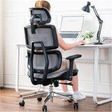 Ergonomischer Bürostuhl mit Lendenwirbelstütze und 3D Armlehne