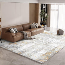 Modernes Teppich Wohnzimmer Flauschig Gelb Grau 120X170