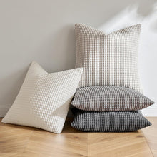 Set Kissenbezug Dekorative Kordsamt Sofakissen 40x40cm Grau