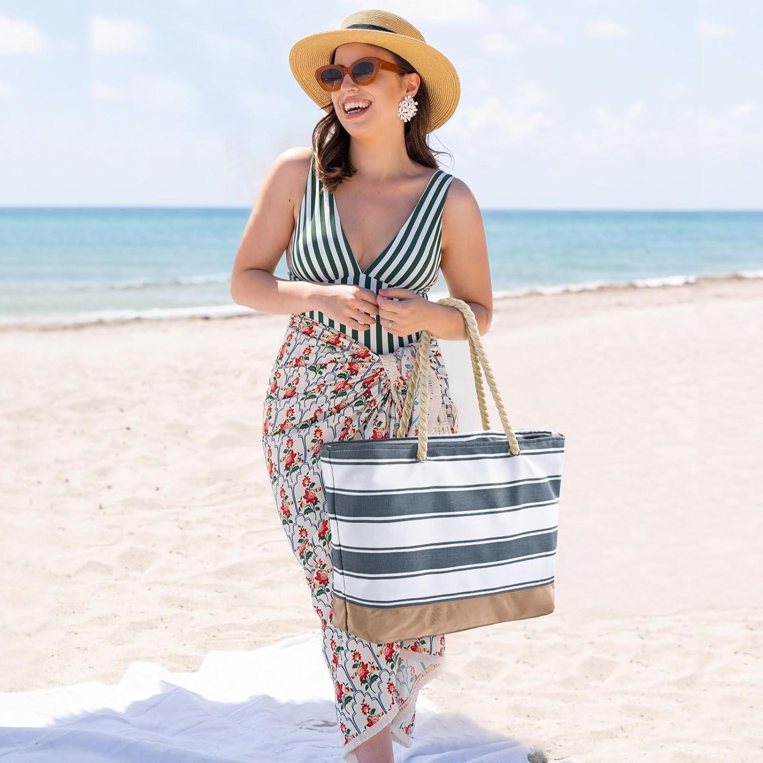 Strandtasche Damen: Große Shopper Tasche Wasserdicht mit
