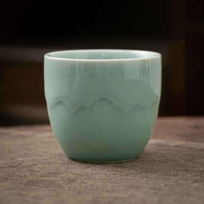 Japanische Teetasse 160ml 4er Set handgefertigt Keramik Geschenkbox
