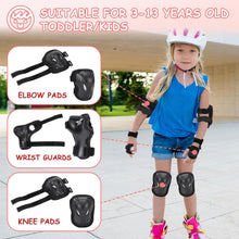 Knieschoner Kinder für Inliner Skaten Rollschuhe Schwarz