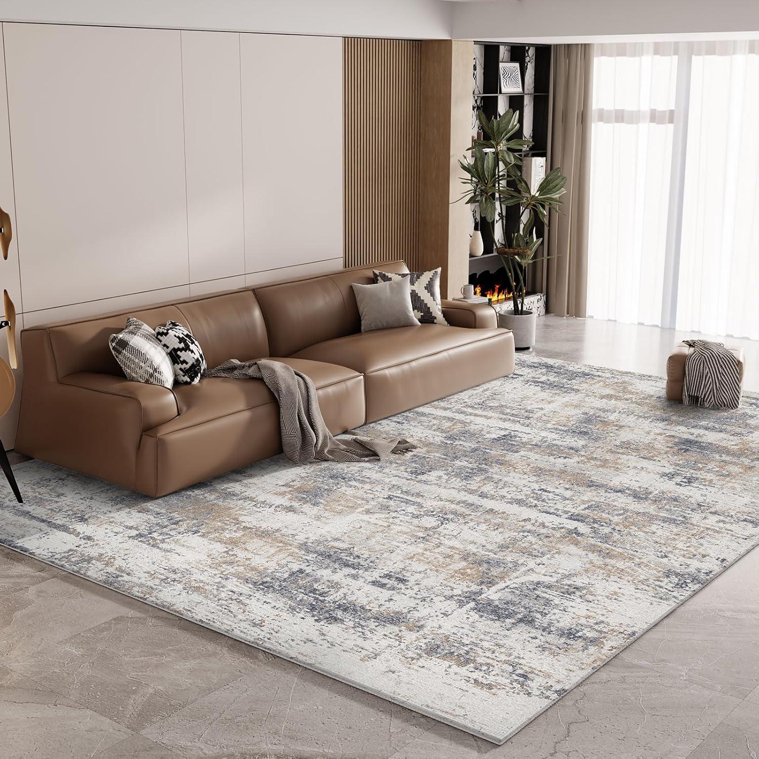 Modernes Teppich Wohnzimmer Flauschig Waschbar 200x300 rutschfest