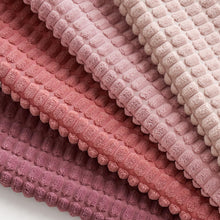 4er Set Kissenbezüge Kordsamt Deko 40x40cm Wohnzimmer Büro Sofa Rosa