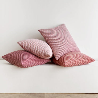 4er Set MIULEE Kissenbezug Kordsamt Deko 40x40cm Rosa Sofa Wohnzimmer