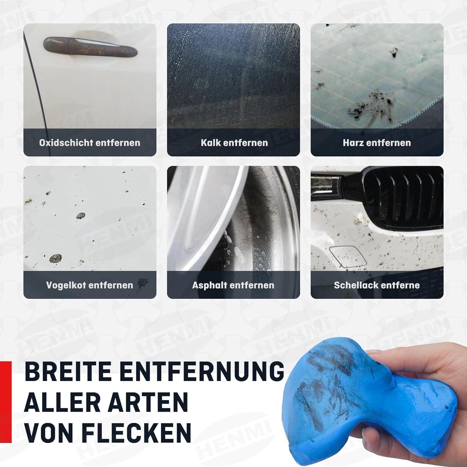 Reinigungsknete Auto 3er Pack 100g Lackknete Sicher Flexibel