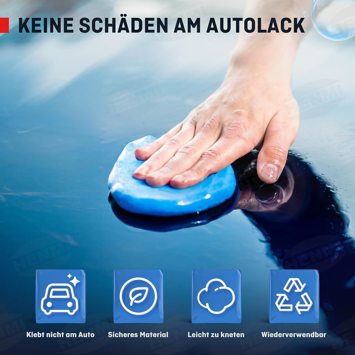 Reinigungsknete Auto 3er Pack 100g Lackknete Flexibles Material Clay