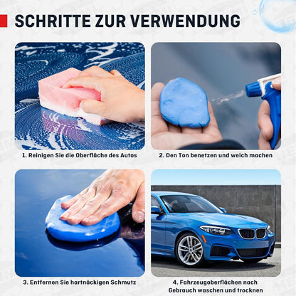Auto Reinigungsknete 3er Pack 100g Lackknete Flexibles Material Clay Bar