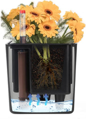 Selbstbewässernder Blumentopf Rechteckig mit Wasserstandsanzeigen