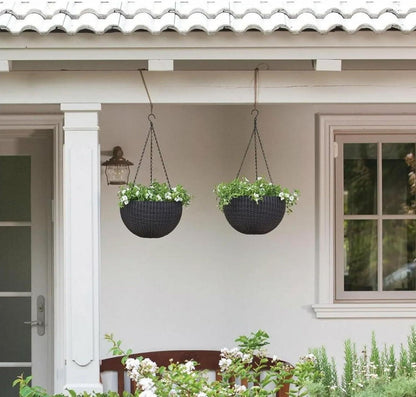 Selbstwässernder Blumentopf Hängend 28cm Wasserstandanzeige