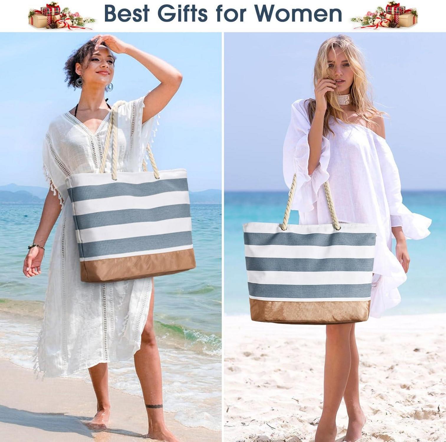 Oscaurt Strandtasche Tote Bag Große Shopper wasserdicht Badetasche Frauen