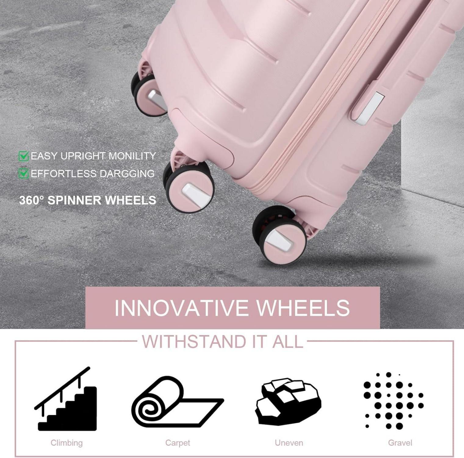 Sea Choice Kofferset 3tlg Hartschalen Trolley Rosa