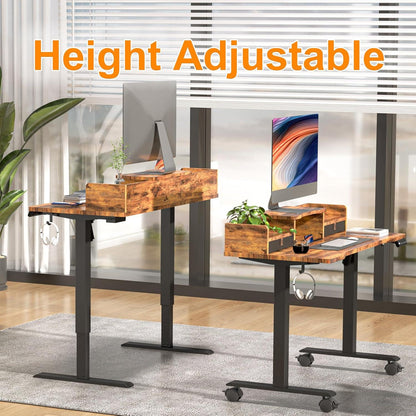 Elektrischer Schreibtisch Höhenverstellbar 120x60cm Stehschreibtisch 2