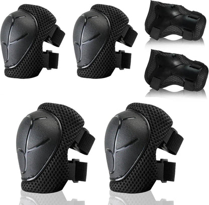 Knieschoner Kinder Schutzausrüstung Set für Inliner Skateboard 3-8