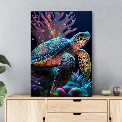 Diamantmalerei Schildkröte 5D Bastelset für Erwachsene & Kinder