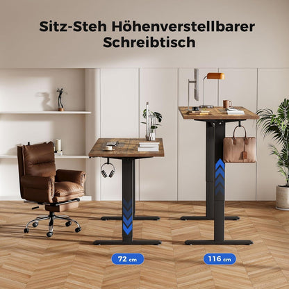 Agilestic Höhenverstellbarer Schreibtisch Elektrisch 100x60