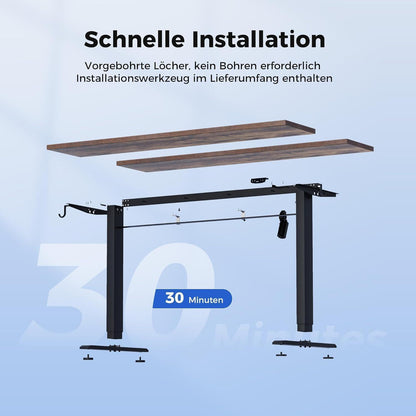 Agilestic Höhenverstellbarer Schreibtisch Elektrisch 100x60