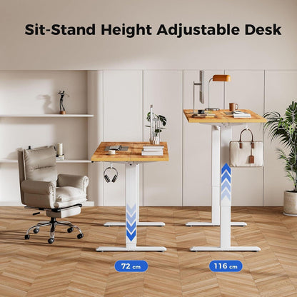Höhenverstellbarer Schreibtisch 100x60 cm Elektrisch mit