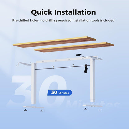 Höhenverstellbarer Schreibtisch 100x60 cm Elektrisch mit