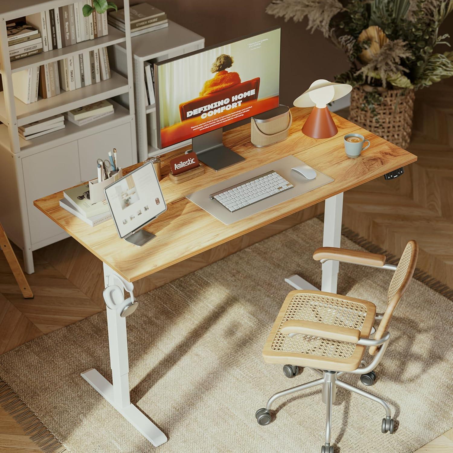 Höhenverstellbarer Schreibtisch 100x60 cm Elektrisch mit