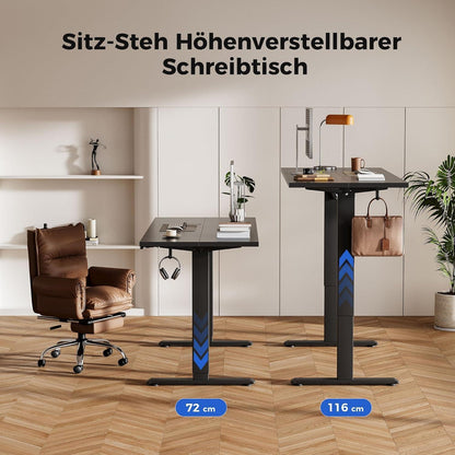 Elektrischer Höhenverstellbarer Schreibtisch 100x60cm