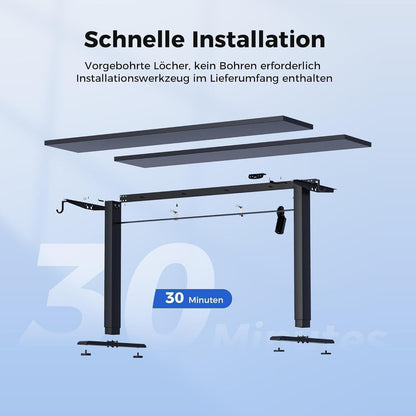 Elektrischer Höhenverstellbarer Schreibtisch 100x60cm