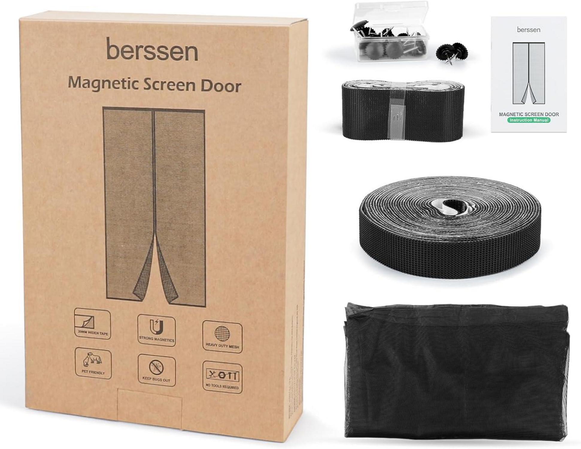 NEU Fliegengitter Balkontür Magnet 90x210cm Stärkere Magneten Ohne
