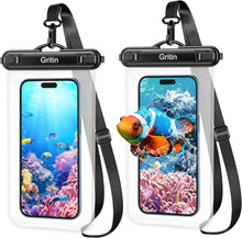 Wasserdichte Unterwasser Handyhülle IPX8 2er-Pack 7'' Schwarz