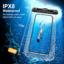 Gritin Wasserdichte Handyhülle 2er Pack IPX8 Schwarz
